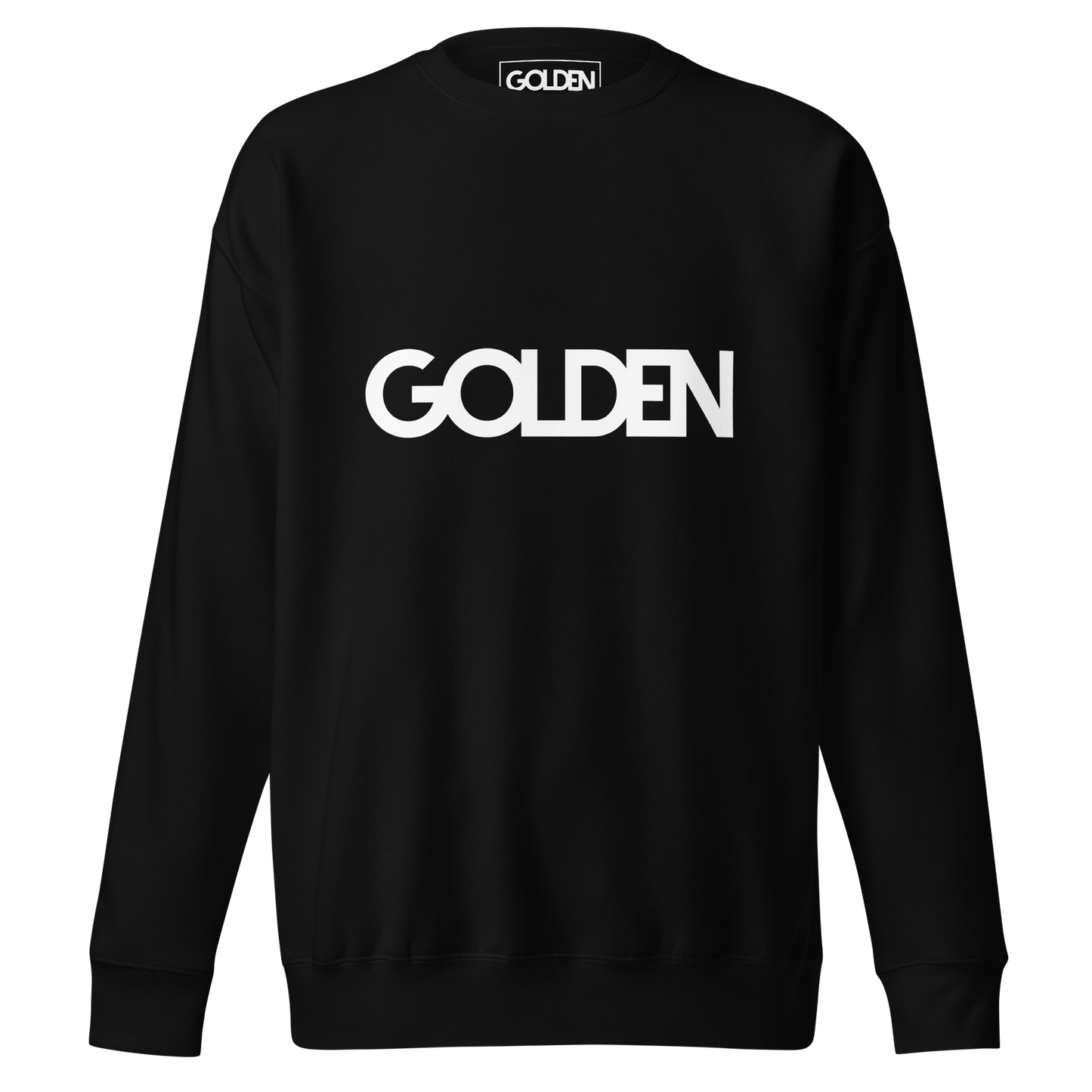 Unisex Large Logo Black Sweatshirt