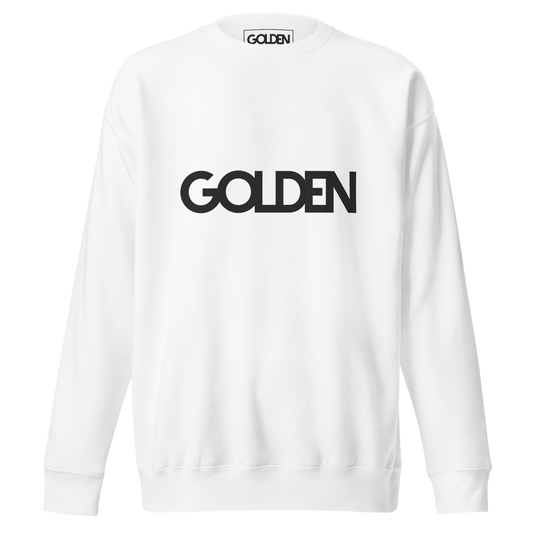 Unisex Large Logo White Sweatshirt